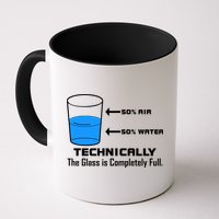 Technically The Glass is Completely Full Funny Science Coffee Mug