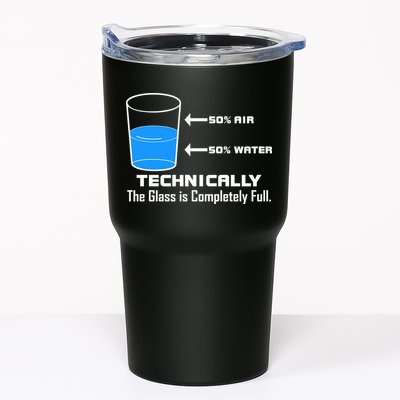 Technically The Glass is Completely Full Funny Science Tumbler