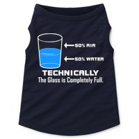 Technically The Glass is Completely Full Funny Science Doggie Tank