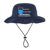 Technically The Glass is Completely Full Funny Science Bucket Hat