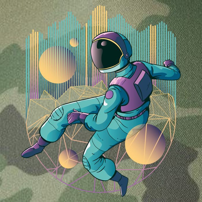Techno Astronaut Legacy Tie Dye Trucker Hat
