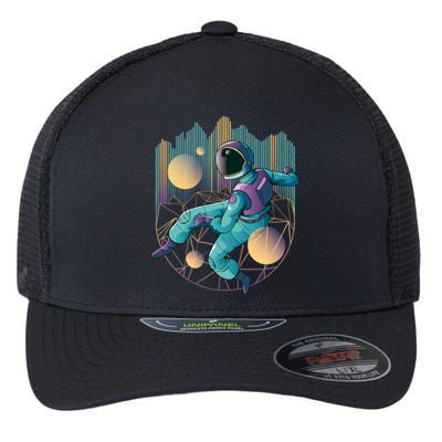 Techno Astronaut Flexfit Unipanel Trucker Cap