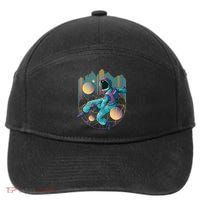 Techno Astronaut 7-Panel Snapback Hat