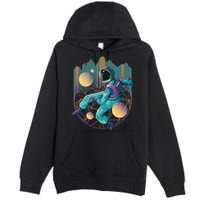 Techno Astronaut Premium Pullover Hoodie