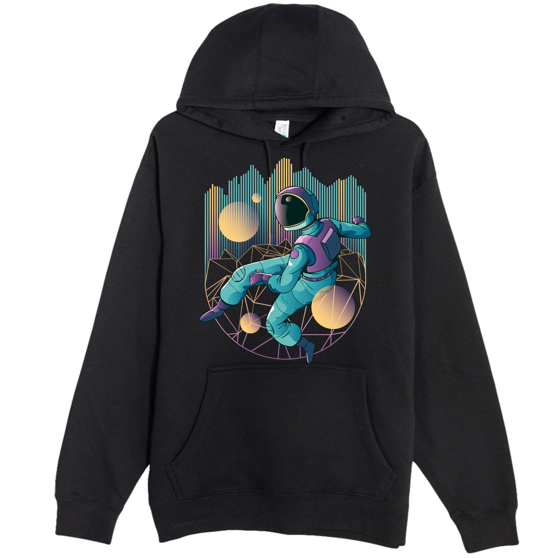 Techno Astronaut Premium Pullover Hoodie