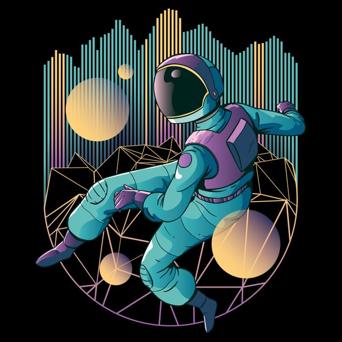 Techno Astronaut 16oz Travel Tumbler