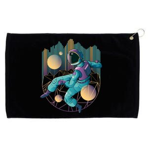 Techno Astronaut Grommeted Golf Towel