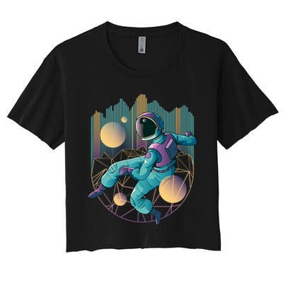 Techno Astronaut Crop Top