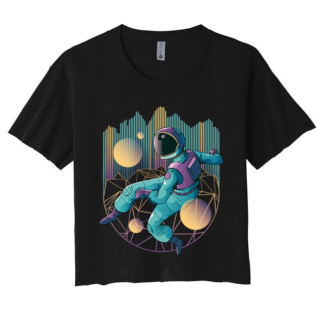 Techno Astronaut Crop Top