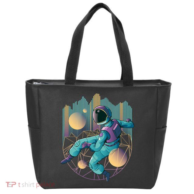 Techno Astronaut Zip Tote Bag