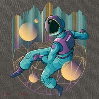 Techno Astronaut Cotton Canvas Backpack