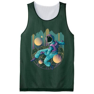 Techno Astronaut Mesh Reversible Basketball Jersey Tank