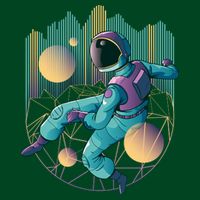Techno Astronaut Poster
