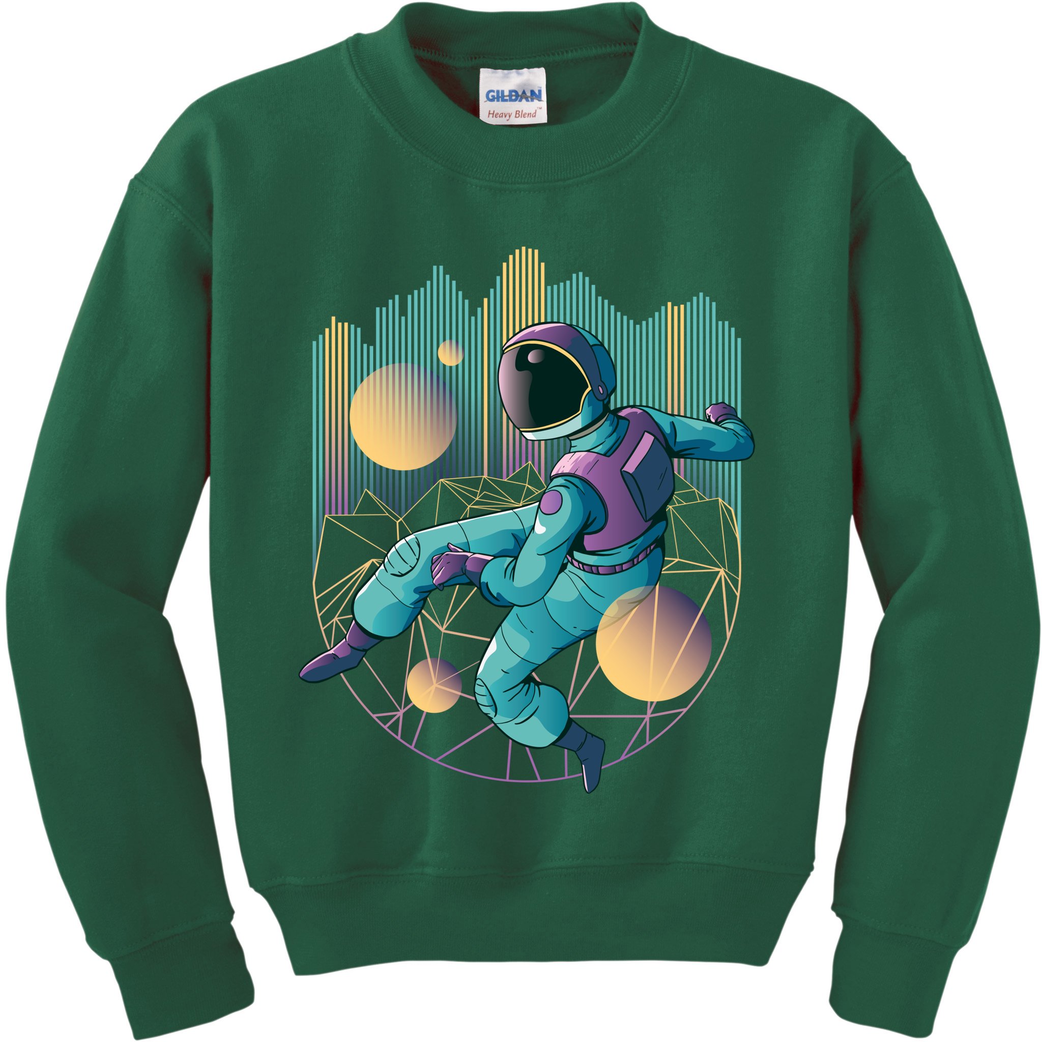 Techno Astronaut Kids Sweatshirt