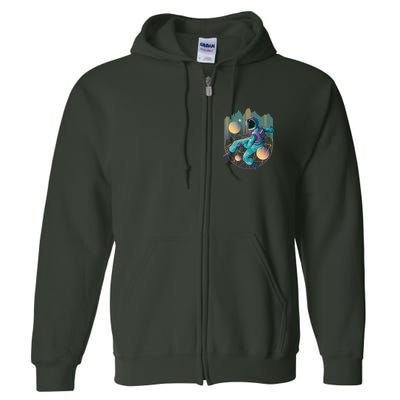 Techno Astronaut Full Zip Hoodie
