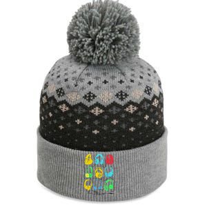 Techno Music Headphones The Baniff Cuffed Pom Beanie