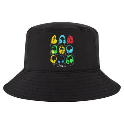 Techno Music Headphones Cool Comfort Performance Bucket Hat