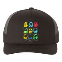 Techno Music Headphones Yupoong Adult 5-Panel Trucker Hat