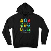 Techno Music Headphones Hoodie