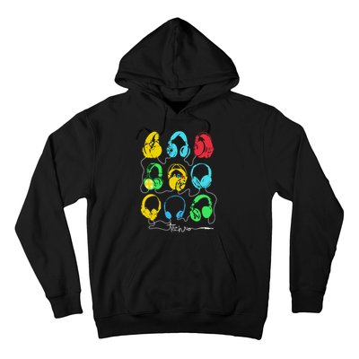 Techno Music Headphones Hoodie