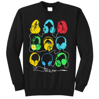Techno Music Headphones Sweatshirt