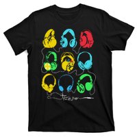 Techno Music Headphones T-Shirt