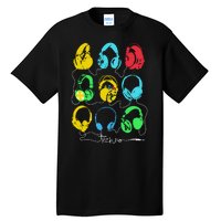 Techno Music Headphones Tall T-Shirt