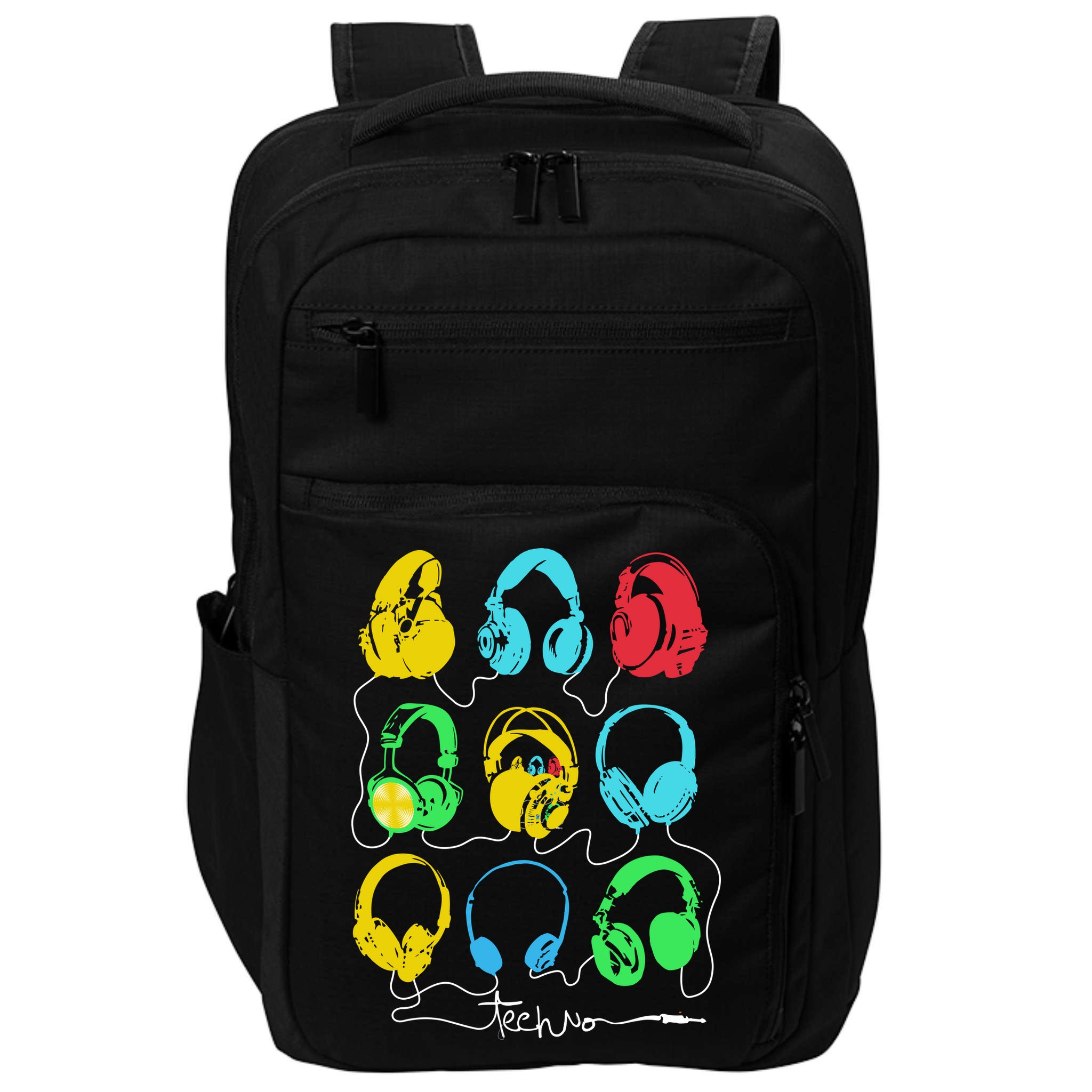 Techno Music Headphones Impact Tech Backpack
