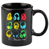 Techno Music Headphones 11oz C Handle Ceramic Mug