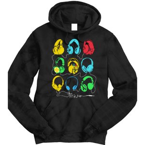 Techno Music Headphones Tie Dye Hoodie