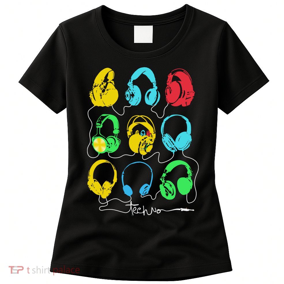 Techno Music Headphones Women's T-Shirt