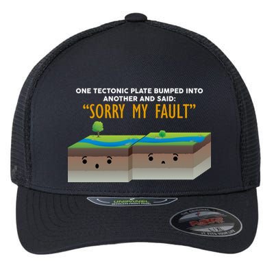 Tectonic Plate Sorry My Fault Flexfit Unipanel Trucker Cap