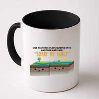 Tectonic Plate Sorry My Fault Coffee Mug