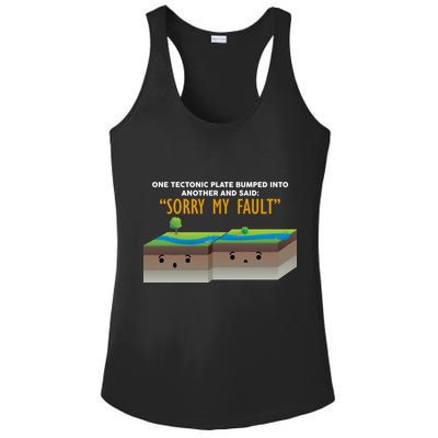 Tectonic Plate Sorry My Fault Ladies PosiCharge Competitor Racerback Tank