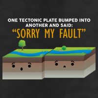 Tectonic Plate Sorry My Fault Trucker Hat