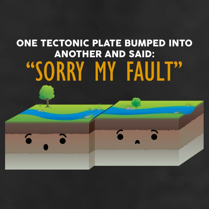 Tectonic Plate Sorry My Fault Trucker Hat