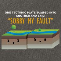 Tectonic Plate Sorry My Fault Cotton Canvas Backpack