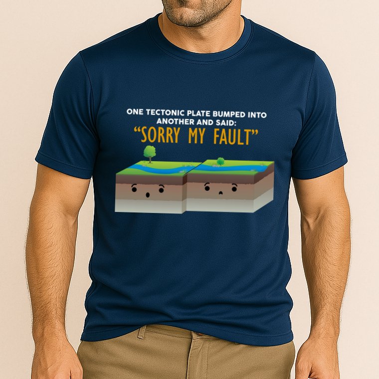Tectonic Plate Sorry My Fault Performance Shirt