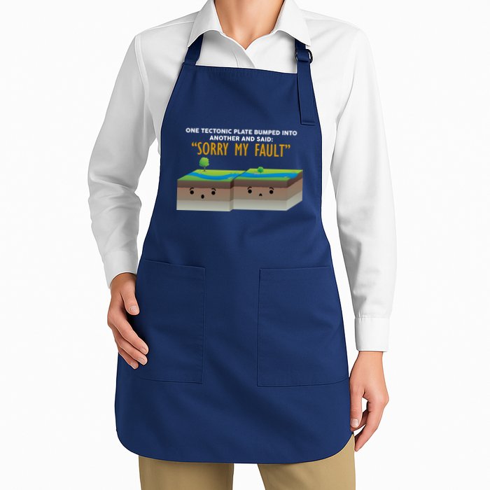 Tectonic Plate Sorry My Fault Apron
