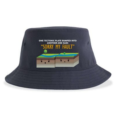 Tectonic Plate Sorry My Fault Sustainable Bucket Hat