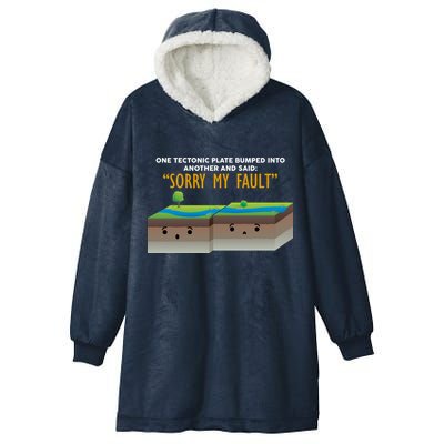 Tectonic Plate Sorry My Fault Hooded Wearable Blanket