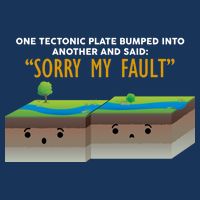 Tectonic Plate Sorry My Fault Drawstring Bag