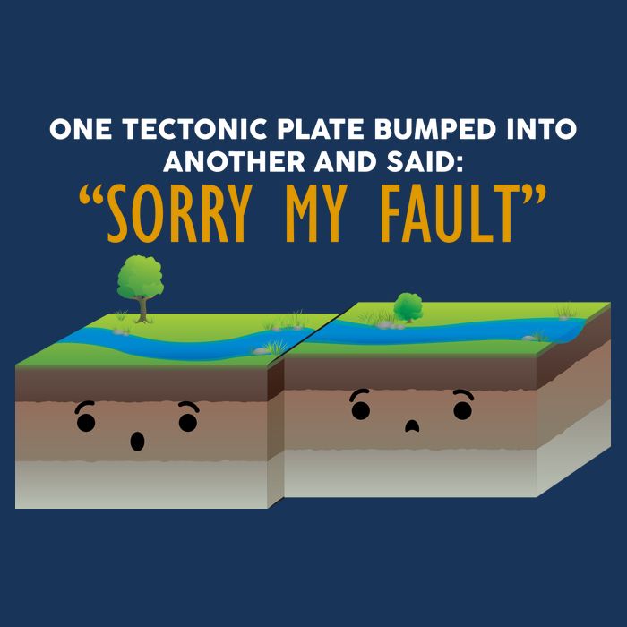 Tectonic Plate Sorry My Fault Drawstring Bag