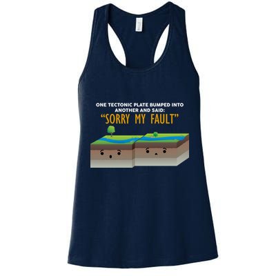 Tectonic Plate Sorry My Fault Womens Tank Top