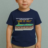 Tectonic Plate Sorry My Fault Toddler T-Shirt