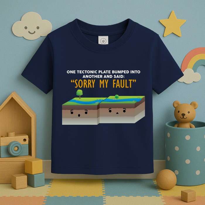 Tectonic Plate Sorry My Fault Toddler T-Shirt