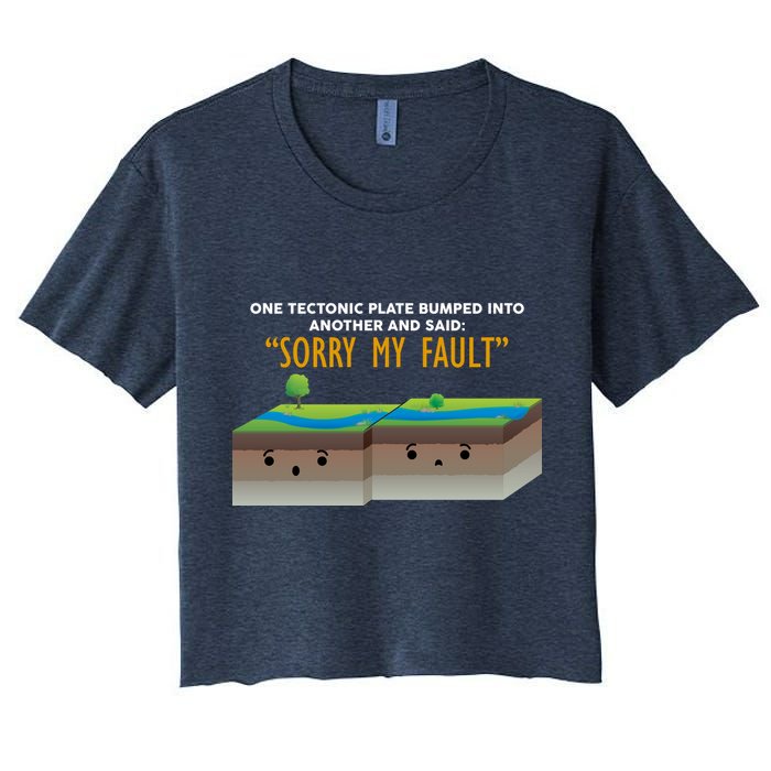 Tectonic Plate Sorry My Fault Crop Top