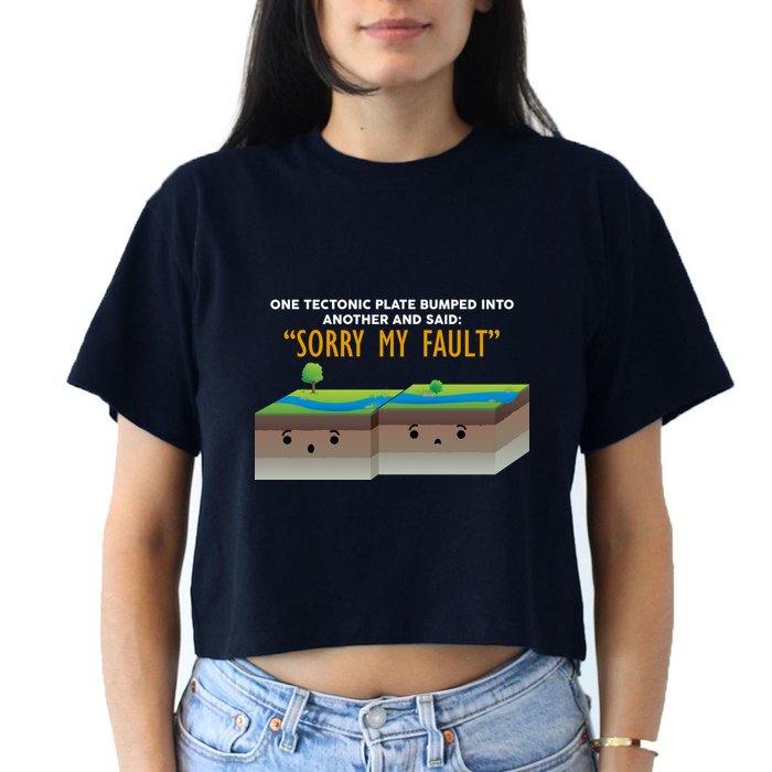 Tectonic Plate Sorry My Fault Crop Top