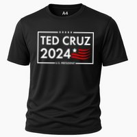 Ted Cruz 2024 For President Logo Cooling Performance Crew T-Shirt