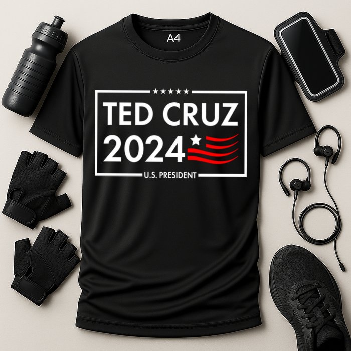 Ted Cruz 2024 For President Logo Cooling Performance Crew T-Shirt